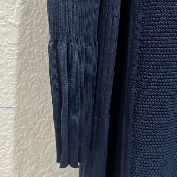Elegant long Cardigan, by First Orme, Navy Blue - Picture 9 of 9